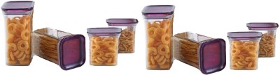 Solomon Plastic Grocery Container  - 1100 ml, 600 ml(Pack of 8, Purple)