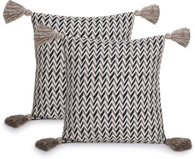 Mezposh Geometric Cushions Cover(Pack of 2, 40 cm*40 cm, Multicolor)