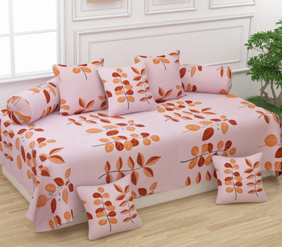 MAHI TEXTILES Cotton Abstract Diwan Set(Multicolor)