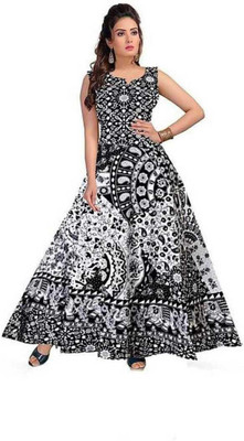 MOHINI CREATION Women Maxi Multicolor Full Length Dress