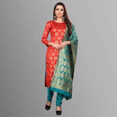 ANAND Jacquard Self Design Salwar Suit Material