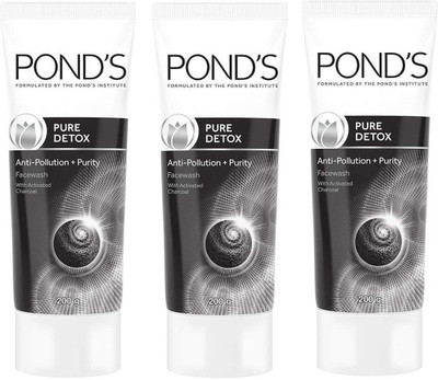 POND's Pure Detox  Each 200g Pack Of 3 Face Wash(600)
