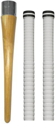 Owlix Set of Two Cricket Bat White grip (XR) + 1 wooden cone (gripper) Ultra Tacky(Pack of 3)