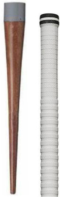Y2M Set of 1 Cricket Bat White grip (XR) + 1 wooden cone (gripper) Ultra Tacky(Pack of 2)
