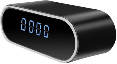 SIOVS 1080P Digital Camera Clock Wifi Hidden Spy Table Alarm Clock Camera Security Camera(1 Channel)