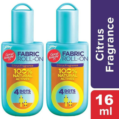 Godrej Fabric Roll-On personal repellant Citrus (2 X 8 ML)(2 x 8 ml)