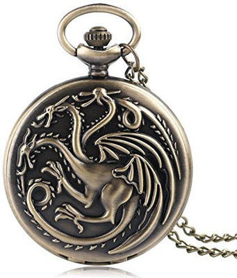 gtrp Game of Thrones GOT House Targaryen Pocket Watch Keychain Key Chain Key Chain