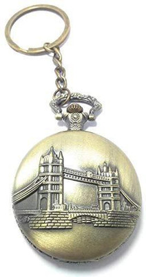 Arkanum London Bridge Vintage Pocket Watch Keychain Key Chain