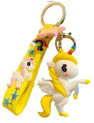 Arkanum Unicorn With Yellow Lanyard Keychain Key Chain