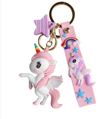 Arkanum Unicorn With Light Pink Lanyard Keychain Key Chain