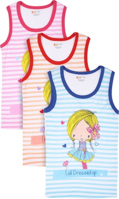 Bodycare Kids Vest For Girls Cotton(Multicolor, Pack of 3)