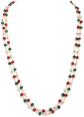 Ratnavali Jewels Pearl Stone Layered