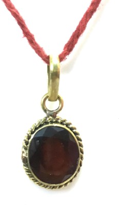 Astrodidi Gomed Stone Natural Hessonite Garnet Gemstone (5 Ratti to 6 Ratti) With Lab Certificate Brass Garnet Stone Pendant