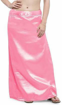 Disson Baby Pink Petticoat Satin Blend Petticoat(Free)