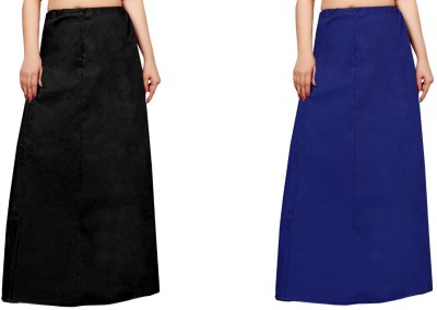 FABMORA COMBO-PTC-2 - Black - Royal Blue Pure Cotton Petticoat(Free)