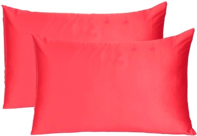 Fashion Decor Hub Plain Pillows Cover(Pack of 2, 50.8 cm*66.04 cm, Red)