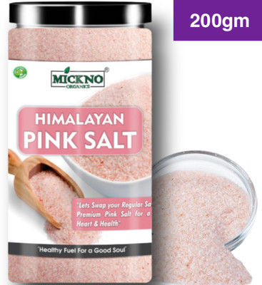 mickno organics 200 gm Himalayan Pink Rock Salt powder Organic for Weight loss ( imported ) Himalaya Pink Salt Himalayan Pink Salt(200 g)