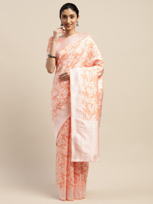 Shavya Woven Bollywood Silk Blend Saree(Pink)