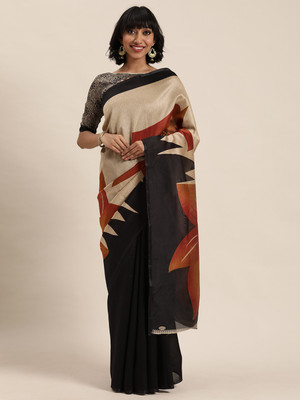 Divastri Printed Bollywood Art Silk Saree(Multicolor)