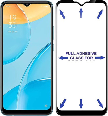 GDBUY Edge To Edge Tempered Glass for Oppo A15(Pack of 1)