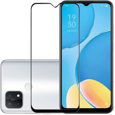 GDBUY Edge To Edge Tempered Glass for Oppo A15(Pack of 1)
