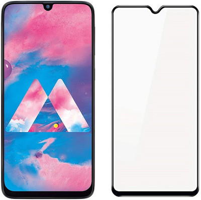 MobiTracs Edge To Edge Tempered Glass for Samsung Galaxy M30(Pack of 1)