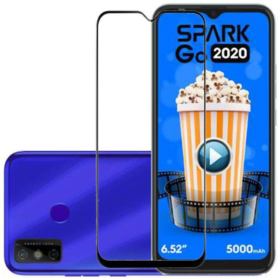 FlipSmartGuard Edge To Edge Tempered Glass for TECNO SPARK GO 2020(Pack of 1)