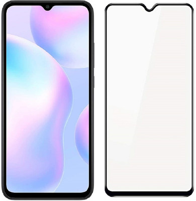 Msons Edge To Edge Tempered Glass for Mi Redmi 9i | 11D Anti Scratch 9H Hardness Cover Friendly Anti Shatter Proof Full Edge Full Glue(Pack of 1)