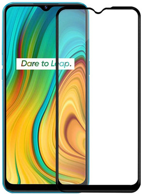 GLASS STAR Edge To Edge Tempered Glass for REALME C3 With 9H hardness, Edge To Edge Full Screen Coverage| Oleophobic Coating | Ultra HD+ | Case Friendly| With Easy Installation Kit.(Pack of 1)