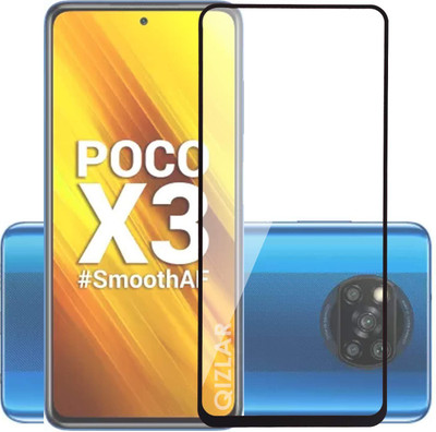 NKCASE Edge To Edge Tempered Glass for POCO X3 Pro(Pack of 1)