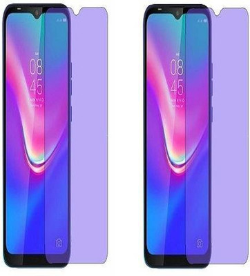 NIMMIKA ENTERPRISES Tempered Glass Guard for TECNO SPARK 4 AIR ANTI BLUE TEMPERED GLASS(Pack of 2)