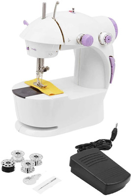 Mw Mall India Multi Electric Mini 4 in 1 Desktop Functional Household Sewing Machine, Mini Sewing Machine, Sewing Machine for Home Tailoring, Mini Sewing Machine for Home Electric Sewing Machine( Built-in Stitches 45)