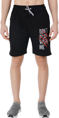 GOKUL FASHION Self Design Men Black Basic Shorts