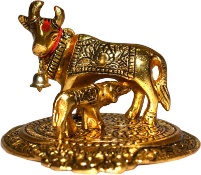 Addittral Decorative Showpiece  -  10 cm(Metal, Gold)