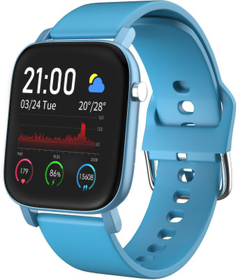 AQFIT W11 Smartwatch(Blue Strap, Regular)