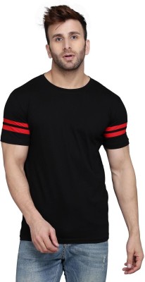 SLOWLORIS Printed Men Round Neck Black T-Shirt