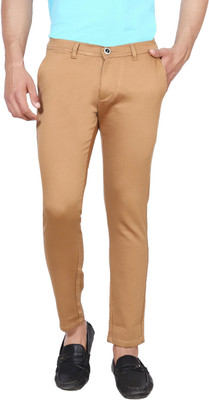 White Ape Jns Slim Fit Men Gold Trousers