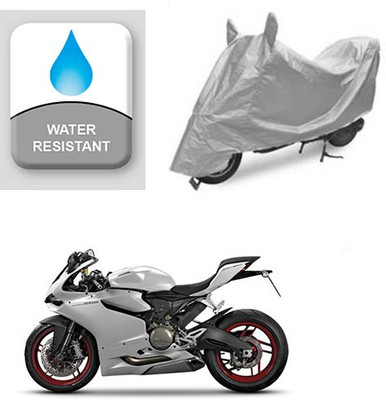 Atulit enterprises Two Wheeler Cover for Ducati(899 Panigale, Silver)