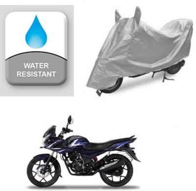 Atulit enterprises Two Wheeler Cover for Bajaj(Discover 150 f, Silver)