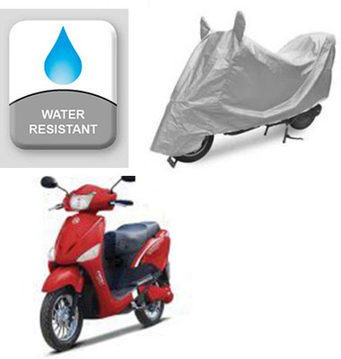 Atulit enterprises Two Wheeler Cover for Hero(E Scoot, Silver)