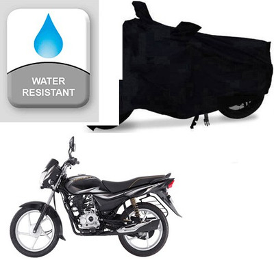 saanvi Two Wheeler Cover for Bajaj(Platina 100 DTS-i, Black)