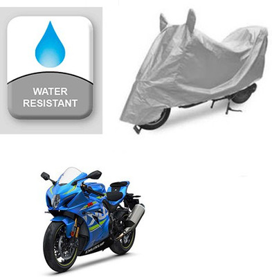 Atulit enterprises Two Wheeler Cover for Suzuki(GSX, Silver)