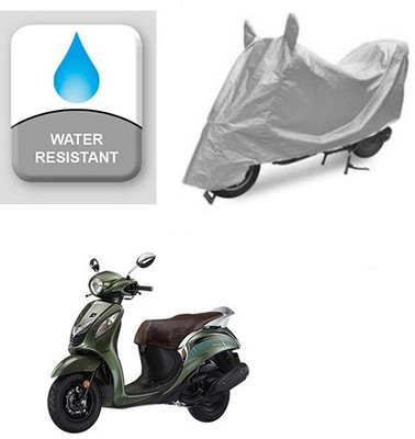 RPSENTTERPR Waterproof Two Wheeler Cover for Yamaha(Fascino, Silver)