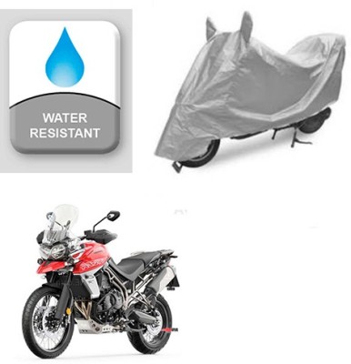 Atulit enterprises Two Wheeler Cover for Triumph(Tiger 800 XCA, Silver)