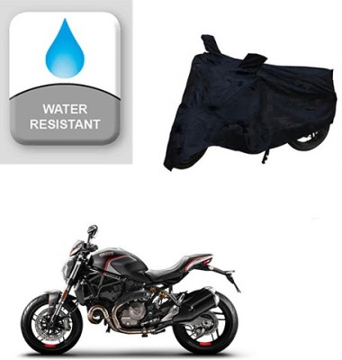 Feel heaven Two Wheeler Cover for Ducati(Monster 82, Black)