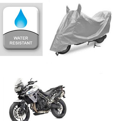 Atulit enterprises Two Wheeler Cover for Triumph(Tiger 800 XR, Silver)