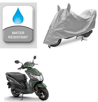 Feel heaven Two Wheeler Cover for Honda(Dio, Silver)