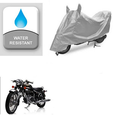 Atulit enterprises Two Wheeler Cover for Royal Enfield(Electra Delux, Silver)
