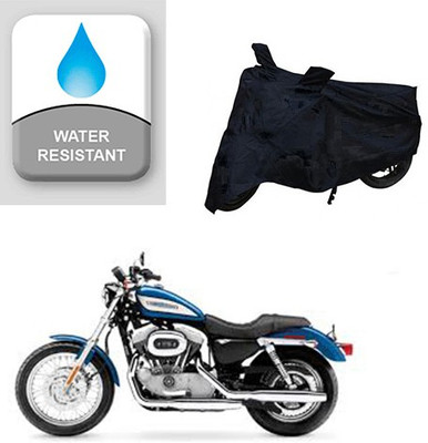 Feel heaven Two Wheeler Cover for Harley Davidson(XL 883, Black)