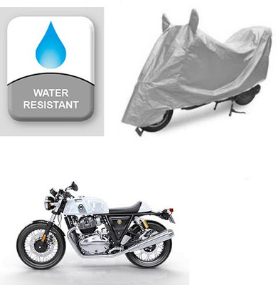 Atulit enterprises Two Wheeler Cover for Royal Enfield(Continental GT, Silver)